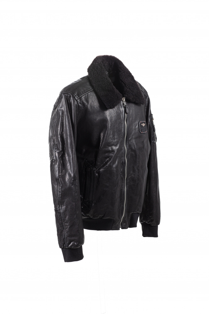картинка Куртка кожаная Aeronautica Militare от магазина Одежда+
